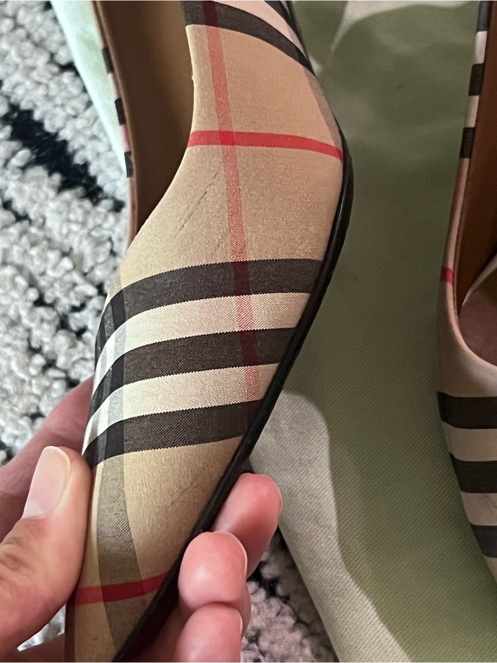 Burberry Vintage check cotton pumps - Picture 11 of 16